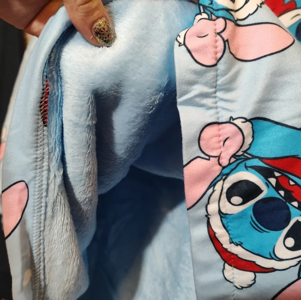 Disney Lilo Stitch Fleece Robe Oversized Hooded Wearable Blanket NEW Kids